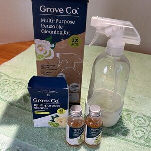 Grove Co. Cleaning Bottle + Multi Purpose Cleaning Concentrate NIB